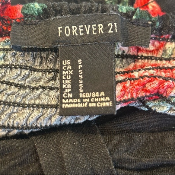 Floral Black Maxi Dress Strapless Roses 🌹 Small - Picture 7 of 7